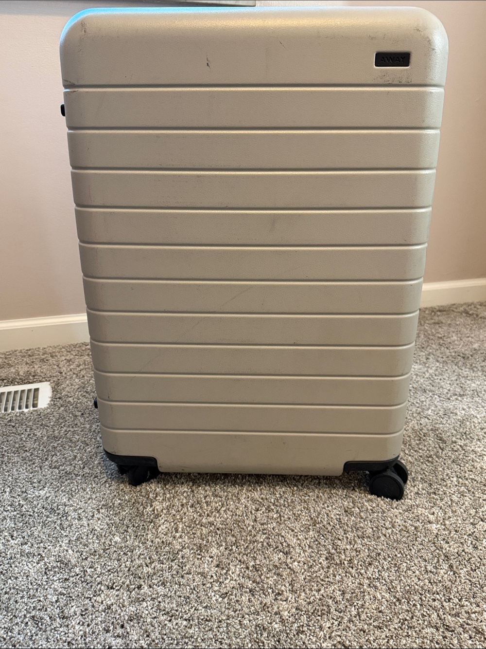 Away Luggage Checked Bag Tan